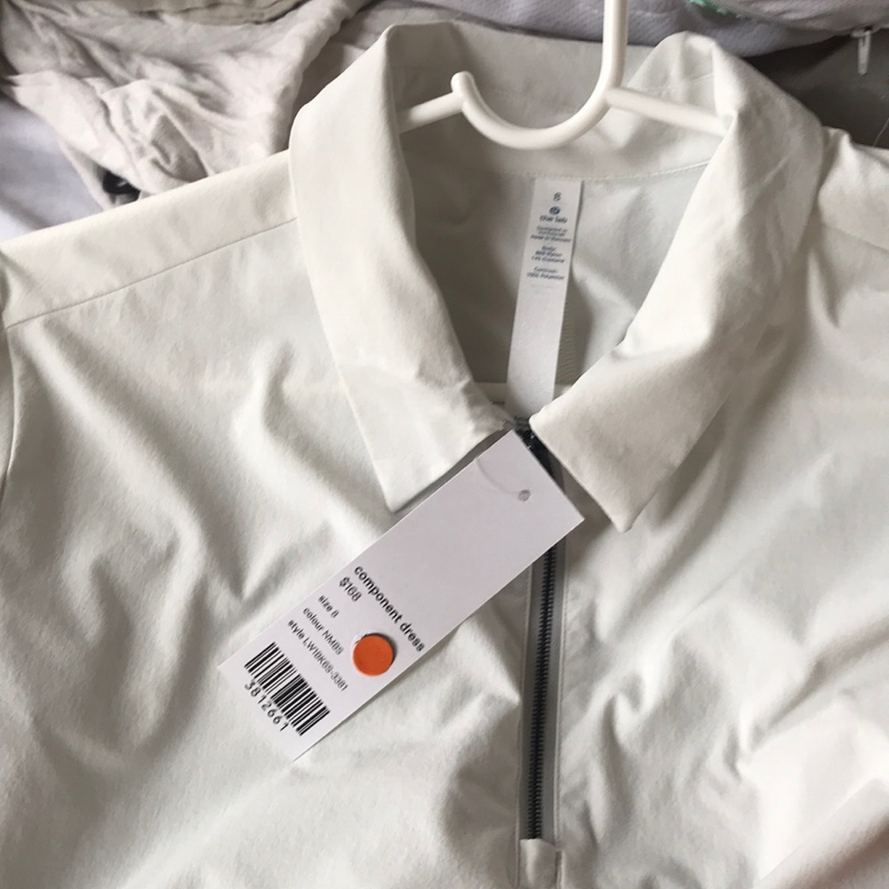 NWT Lululemon Lab Component Dress White SZ 8